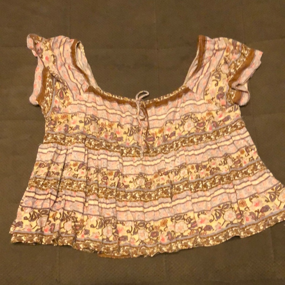 Lucky Brand Multicolor Floral Top